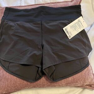 lululemon athletica Black Speed Up MR Short 4"